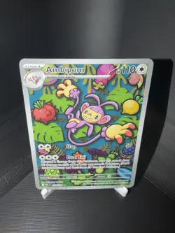 2025 Pokemon Ambipom 107/094 Phantasmal Flames Stage 1 Holo Illustration Rare - Image 4