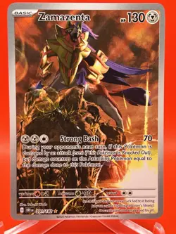 2025 Pokemon Zamazenta Illustration Rare Destined Rivals 201/182 - Image 1