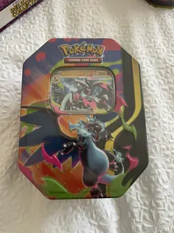 Pokemon TCG Mega Charizard X EX Tin FACTORY SEALED - Image 1