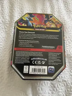 Pokemon TCG Mega Charizard X EX Tin FACTORY SEALED - Image 2