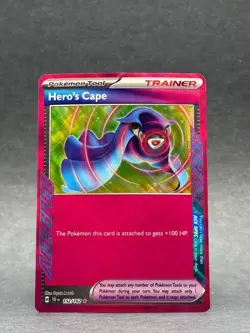 Pokemon - 152/162 Hero's Cape SV05 Temporal Forces ACE SPEC Rare Holo NM TCG - Image 1