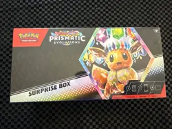 Pokemon Scarlet Violet Prismatic Evolutions Sealed Surprise Box 4 Booster Packs - Image 1