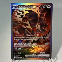 Pokemon Bloodmoon Ursaluna ex 168/131 Sv: Prismatic Evolutions Full Art Holo - Image 1