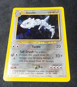 Pokemon Steelix Holo 15/111 Neo Genesis LP - Image 3