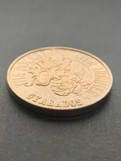 Gyarados NO.130 Pokemon Battle Coin Medal 1997 Japan Pokemon Rare Nintendo Gold - Image 4