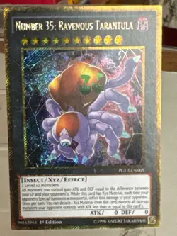 Number 35: Ravenous Tarantula PGL3-EN009 Premium Gold: Infinite Gold 1st Edition - Image 1