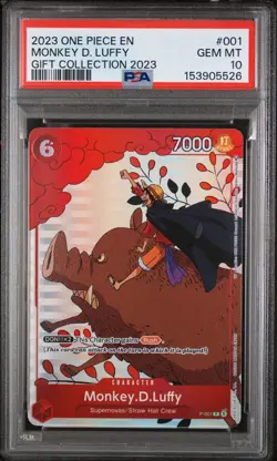 PSA 10 Monkey.D.Luffy (Gift Collection 2023) P-001 One Piece Promotion Cards - Image 1