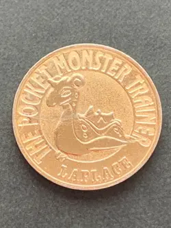 Lapras NO.131 Pokemon Battle Coin Medal 1997 Japan Pokemon RARE Nintendo Gold - Image 3