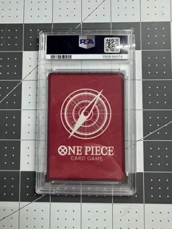 ONE PIECE OP01 #003 MONKEY D LUFFY LEADER ERRATA ALT ART ENGLISH PSA MINT 9 - Image 2