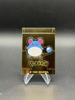 Pokemon Marill Gold Holo 2000 Navarrete Buildable Card Kanto Edition Vintage - Image 1