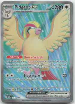 Pokemon: Pidgeot ex - - SV03: Obsidian Flames - Ultra Rare - NM - Image 1