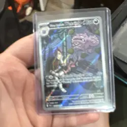 Pokemon Team Rocket's Weezing Illustration Rare Holo 130 HP 199/182 Destined Ri… - Image 1