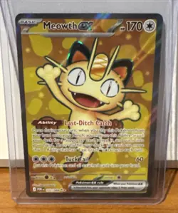 Pokemon TCG Meowth ex 107/088 Full Art Ultra Rare - Perfect Order - NM/M - Image 1