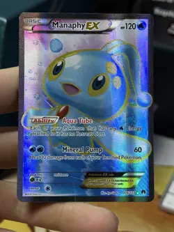 Manaphy EX 116/122 XY Breakpoint 2016 Full Art Holo Pokemon Card TCG - Image 3