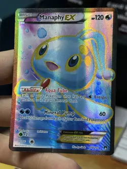 Manaphy EX 116/122 XY Breakpoint 2016 Full Art Holo Pokemon Card TCG - Image 4