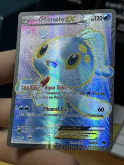 Manaphy EX 116/122 XY Breakpoint 2016 Full Art Holo Pokemon Card TCG - Image 5