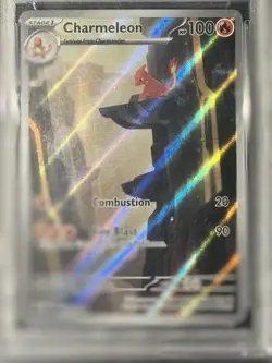 Pokemon 2023 Sv: Scarlet & Violet 151 Charmeleon 169/165 Illustration Rare PSA 8 - Image 2