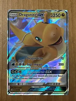 Pokemon Dragonite GX 37/70 Dragon Majesty Ultra Rare NM - Image 1