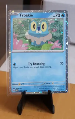 Pokemon TCG Froakie 056/197 Shrouded Fable Promo Cosmos Holo Common - Image 1