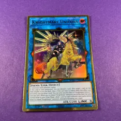 Yugioh TCG Knightmare Unicorn Maximum Gold: El Dorado MGED-EN034 1st Edition - Image 2