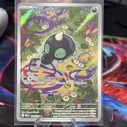Shroodle 149/132 Illustration Rare Mega Evolution Pokemon Holo Near Mint - Image 1