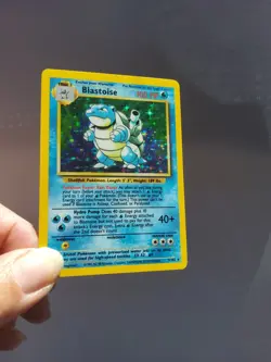 Pokemon TCG Base Set Blastoise 2/102 Holo Rare Light Play LP - Image 3