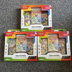 Pokemon TCG First Partner Illustration Collection Series 1 - New Sealed IN HAND - Image 1