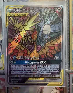 Pokemon Moltres & Zapdos & Articuno GX SM210 Full Art Promo Holo TAG TEAM Engli… - Image 1