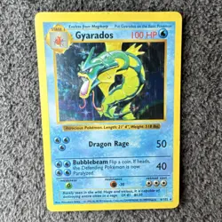 Pokemon TCG Shadowless Gyarados Base Set 6/102 Holo Rare 100 HP 1999 Wizards - Image 1