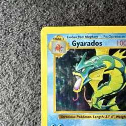 Pokemon TCG Shadowless Gyarados Base Set 6/102 Holo Rare 100 HP 1999 Wizards - Image 4