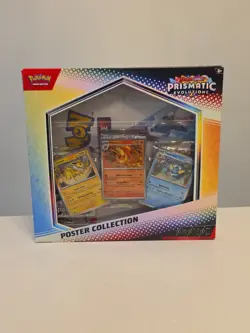 Pokemon TCG Prismatic Evolutions Poster Collection Box Factory Sealed - Image 1