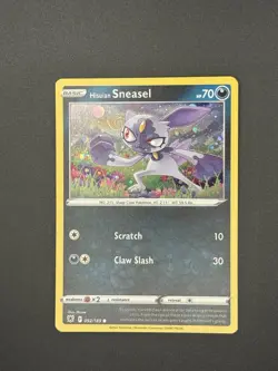Hisuian Sneasel 092/189 Astral Radiance Cosmos Holo With Swirl 💫Pokemon - LP - Image 3