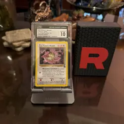 CGC 10 Team Rocket's Meowth #18 Black Star Promo - 2000 WotC Pokemon TCG - Image 1