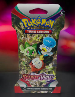 Pokemon TCG Scarlet and Violet Base 1 Sleeved Booster Pack Factory Sealed New - Image 1