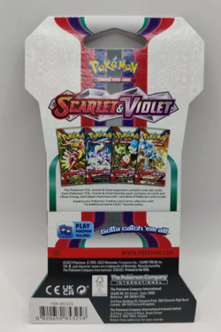 Pokemon TCG Scarlet and Violet Base 1 Sleeved Booster Pack Factory Sealed New - Image 2