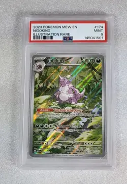 Nidoking 174/165 PSA 9 MINT SV 151 MEW EN Illustration Rare Pokemon - Image 1