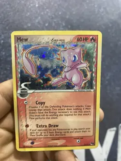 Pokemon Pop Series 5 Mew Holo INVERTED BACK/HOLO BLEED DOUBLE ERROR 2 SWIRLS🌀 - Image 1