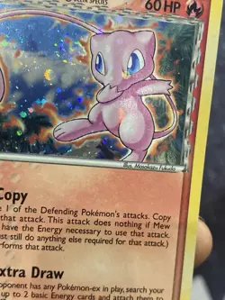 Pokemon Pop Series 5 Mew Holo INVERTED BACK/HOLO BLEED DOUBLE ERROR 2 SWIRLS🌀 - Image 3