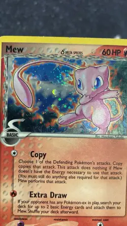 Pokemon Pop Series 5 Mew Holo INVERTED BACK/HOLO BLEED DOUBLE ERROR 2 SWIRLS🌀 - Image 5