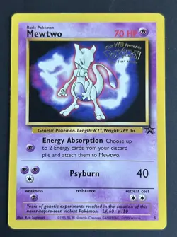 Pokemon TCG Mewtwo 03/53 Wotc Promo 1999 Regular 70 HP - Image 1