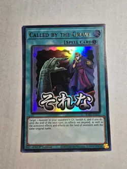 YuGiOh! Called by the Grave RA05-EN117 STAMPED ART Rarity Collection 5 - Image 1