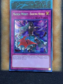Yugioh Magical Musket - Dancing Needle SPWA-EN026 Secret Rare 1st Ed LP - Image 1