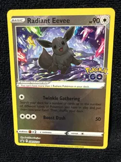 Pokemon Eevee Radiant SWSH230 Promo Card Holo, Near Mint Condition - Image 1
