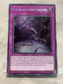 Yugioh - The Black Goat Laughs - PHNI-EN078 - Secret Rare 1st Edition - Image 1
