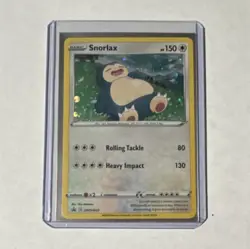 Pokemon Snorlax SWSH032 Sword & Shield Promo Holo Card 150 HP Rolling Tackle - Image 1