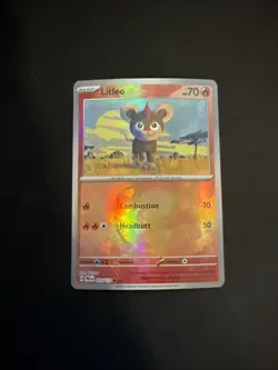 Pokemon TCG Litleo Card 015/131 Master Ball Prismatic Evolutions - Image 1
