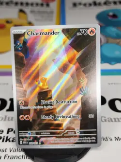 Pokemon TCG Charmander 168/165 SV Scarlet & Violet 151 Card NM Condition - Image 1