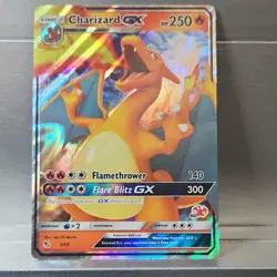 Charizard GX 9/68 Hidden Fates Ultra Rare Full Art Holo Pokemon Card - Image 1