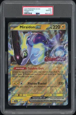 PSA 10 Miraidon ex 081/198 Jumbo Europe Exclusive Promo Oversize Pokemon Card - Image 1