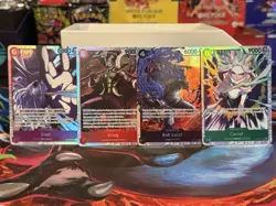 One Piece OP15-EB04 Lot Of 4 SR Cards - Image 1
